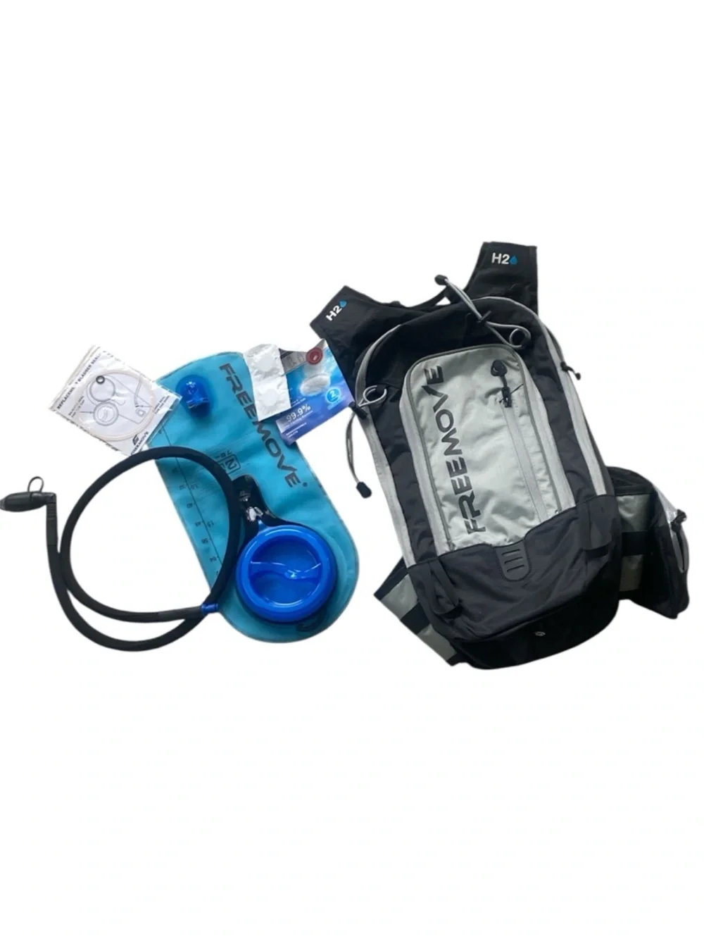 Freemove  4000 a Hydration Pack Backpack and bladder NWOT MISSING COOLER BAG